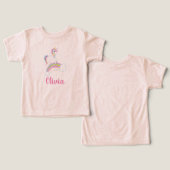 マジカルレインボーユニコーン誕生日 パーソナライズされた (デザイン正面&裏面)