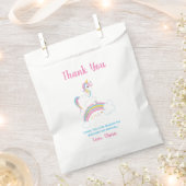 マジカルレインボーユニコーン誕生日 フェイバーバッグ (クリップ留めされた状態)