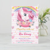 マジカルレインボーユニコーン誕生日 招待状 (スタンド正面)