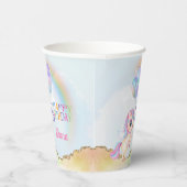 マジカルレインボーユニコーン誕生日 紙コップ (右)