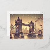 マジカルロンドンクリスマスポストカード 箔シーズンポストカード (正面/裏面)