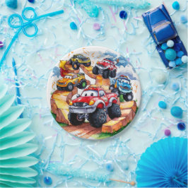 マジカルロードモンスタートラック誕生日 ペーパープレート