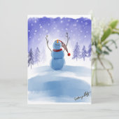 マジカルワンダーランドウィンター雪だるまシーン シーズンカード (スタンド正面)