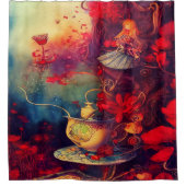 マジカルワンダーランドデザインで自分のアリスを作成 シャワーカーテン (正面)