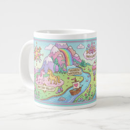マジカルワールドマップ キッズ 名前入りマグカップ ジャンボコーヒーマグカップ