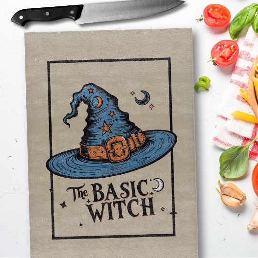 マジカルヴィンテージウィッチハットレトロハロウィーンウィッチ カッティングボード