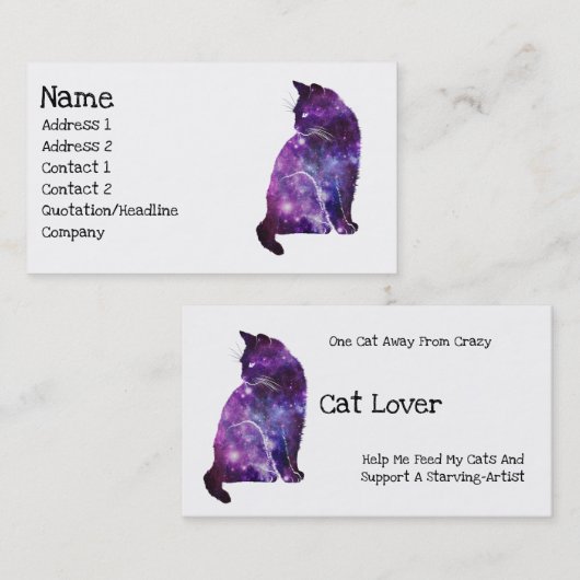 マジカル宇宙ネブラキャット 名刺 (正面/裏面)