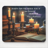 マジカル引用文ブックスキャンドル先生 マウスパッド (正面)