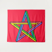 マジカル星形五角形タペストリー タペストリー (正面(横))