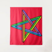 マジカル星形五角形タペストリー タペストリー (正面)