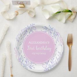 マジカル海誕生日ガール1st誕生日 ペーパープレート