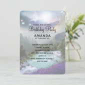 マジカル自然景観景観誕生日招待状 招待状 (スタンド正面)