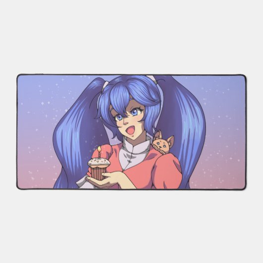 マジカル誕生日アニメガール デスクマット (正面)