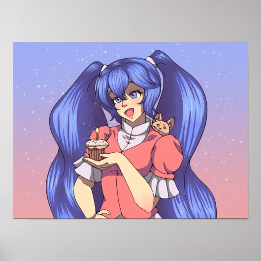 マジカル誕生日アニメガール ポスター (正面)