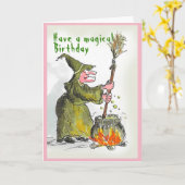 マジカル誕生日カード カード (黄色い花)