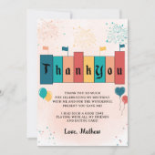 マジカル誕生日ガール誕生日サンキューカード サンキューカード (正面)