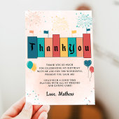 マジカル誕生日ガール誕生日サンキューカード サンキューカード