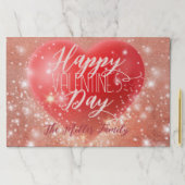 マジカル赤いハートバレンタイン紙ランチョンマット ペーパーパッド (インサイチュ)