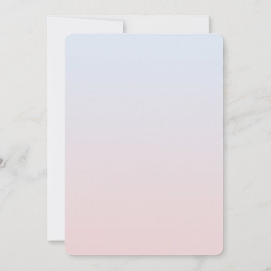 マジカル金ゴールドユニコーン誕生日 招待状 (裏面)