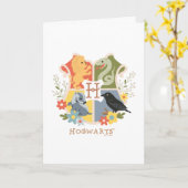 マジカル開花ホグワーツ™クレスト カード (黄色い花)