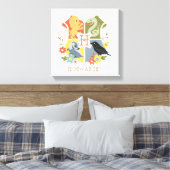 マジカル開花ホグワーツ™クレスト キャンバスプリント (インサイチュ (寝室))