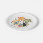 マジカル開花ホグワーツ™クレスト ペーパープレート (アングル)