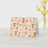 マジカル開花マンドレークパターン カード (黄色い花)