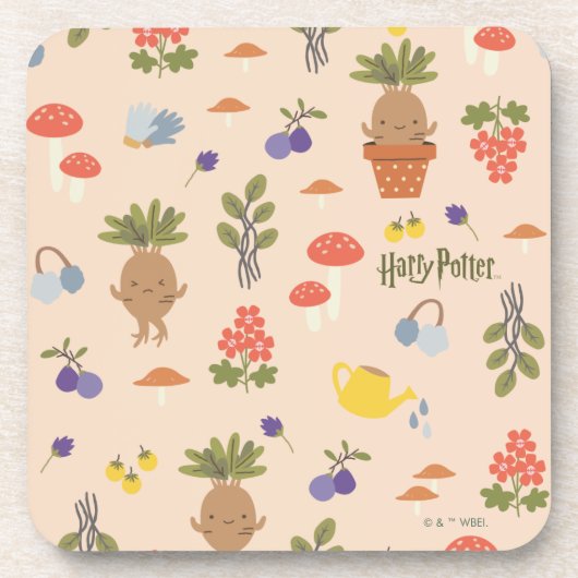 マジカル開花マンドレークパターン コースター (正面)