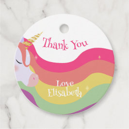 マジカル鮮やかレインボーユニコーン誕生日 フェイバータグ