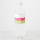 マジカル鮮やかレインボーユニコーン誕生日 ペットボトルラベル (裏面)