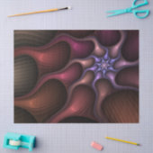 マジカル シャイニー アブストラクト ストライプ カラフル フラクタル 薄葉紙 (クラフト)