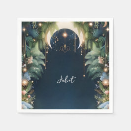 マジカル ドリーム ミスティカル スターズ ムーン ブライズ シャワー スタンダードカクテルナプキン