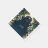 マジカル ドリーム ミスティカル スターズ ムーン ブライズ シャワー スタンダードカクテルナプキン (角)