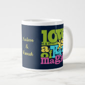 マジカル·ラブ·カスタム·モノグラム·ジャンボ·マグ ジャンボコーヒーマグカップ (正面右)