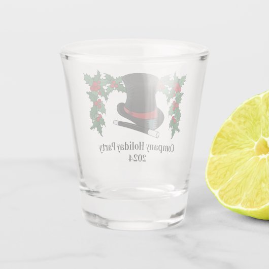 マジシャスハットと魔法ウォンドとホリー ショットグラス (裏面)