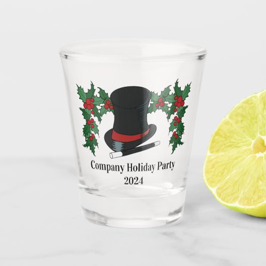 マジシャスハットと魔法ウォンドとホリー ショットグラス (正面)