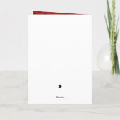 マジシャスハットと魔法ウォンドパーソナライズされた カード (裏面)