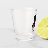 マジシャスハットと魔法ウォンドパーソナライズされた ショットグラス (左)