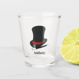 マジシャスハットと魔法ウォンドパーソナライズされた ショットグラス