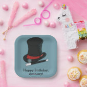 マジシャスハット魔法ショーバースデーパーティー ペーパープレート (パーティー)