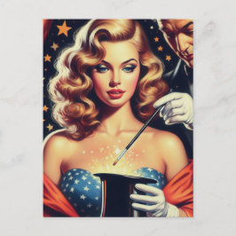 マジシャンがピン留めする ポストカード