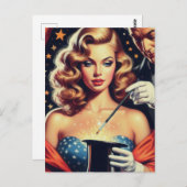 マジシャンがピン留めする ポストカード (正面/裏面)