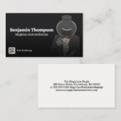 マジシャンでカードトリックを実行 名刺 (正面/裏面)