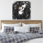 マジシャンとトランプアブラカダブラ – スケッチ キャンバスプリント (インサイチュ (寝室))