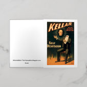 マジシャンのケラー – 自己斬首 – ヴィンテージ 箔グリーティングカード (外側レイダウン)