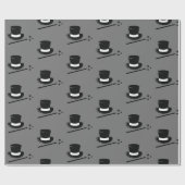 マジシャンのトップハットプリント ラッピングペーパー (フラット)