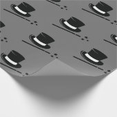 マジシャンのトップハットプリント ラッピングペーパー (角)