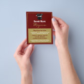 マジシャンの帽子と杖、マジシャン広告ズ チラシ (手)