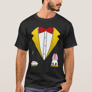 マジシャンの衣装シおもしろいャツTuxedoシャ子供へツ Tシャツ