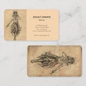 マジシャンアンティークアートフエレガントァイ名刺 名刺 (正面/裏面)
